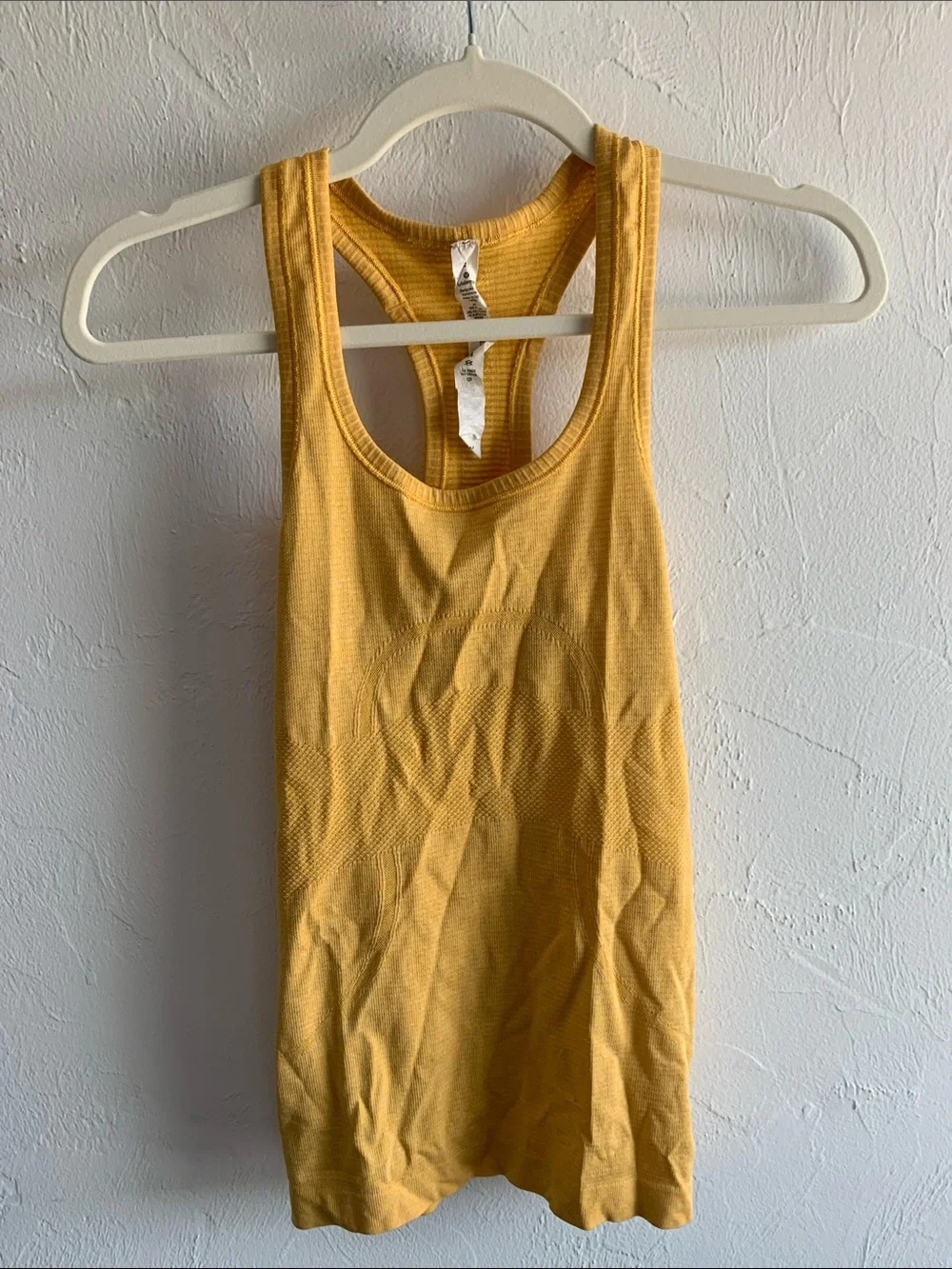 Lululemon size 2 Mustard Yellow Ribbed Racerback Tank Top - Picture 1 of 2